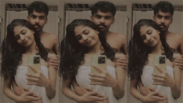 Young Mallu Couple Enjoying Videos Watching