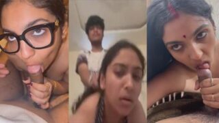 Horny Indian Babe Sucking Dick Doggy Fucking HD